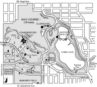 Map of Como Park Campus