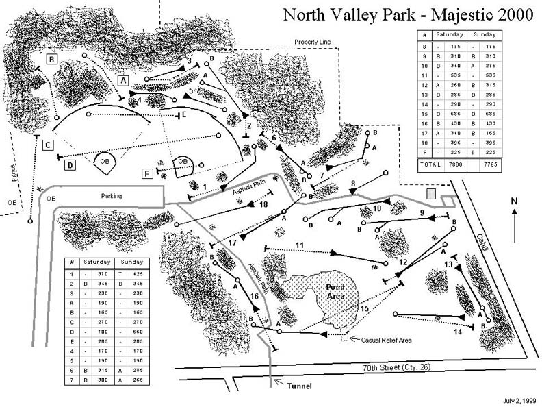 North Valley Park course